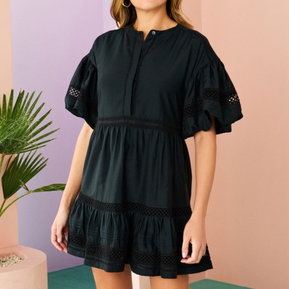 Marie Oliver Mini Black Jade Dress